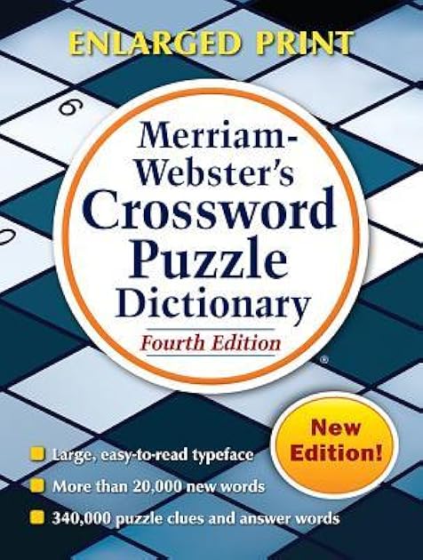Merriam-Webster's Crossword Puzzle Dictionary, 4th Ed., Enlarged Print Edition, Newest Edition (Trade Paperback)