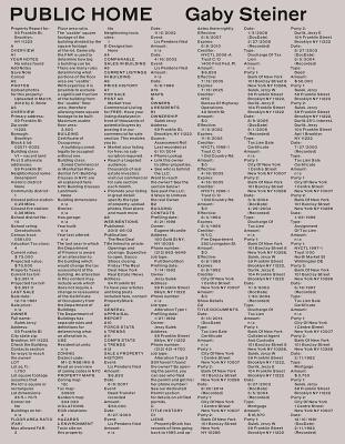 Gaby Steiner: Public Home: Brooklyn 2009–2014