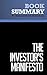 Summary: The Investor's Manifesto: Review and Analysis of Bernstein's Book