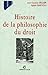 Histoire de la philosophie du droit (U Philosophie) (French Edition)