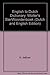 English to Dutch Dictionary; Wolter's SterWoordenboek by H. de Boer
