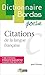 Dictionnaire poche Citation...