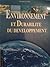 environnement et durabilité du developpement
