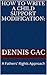 HOW TO WRITE A CHILD SUPPORT MODIFICATION: A Fathers' Rights Approach