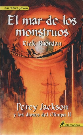 Portada de El mar de los monstruos, de Rick Riordan