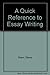 A Quick Reference to Essay ...