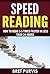 Speed reading: How to read ...