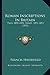 Roman Inscriptions in Britain: Two, 1890-1891; Three, 1892-1893 (1892)