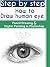 Step by step How to draw human eye With pencil Drawing and Digital Painting in Photoshop