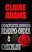 Claire Adams: Complete Series Reading Order & Checklist