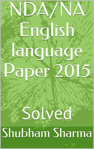 NDA/NA English language Paper 2015 : Solved