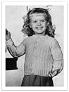 #1797 GIRL'S CARDIGAN SWEATER VINTAGE KNITTING PATTERN #1797 GIRL'S CARDIGAN SWEATER VINTAGE KNITTING PATTERN