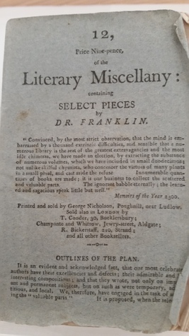 Literary Miscellany: containing Select Pieces by Dr. Franklin