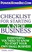 Checklist for Starting a Business