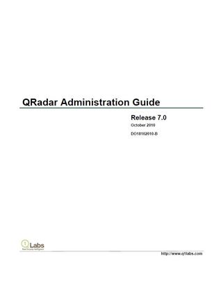 QRadar Administration Guide