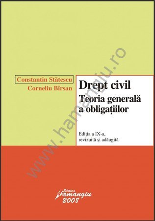 Drept Civil. Teoria generală a obligațiilor