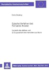 Epische Verfahren Bei Fernando Arrabal: Le Jardin Des Délices Und Et Ils Passèrent Des Menottes Aux Fleurs Epische Verfahren Bei Fernando Arrabal: Le Jardin Des Délices Und Et Ils Passèrent Des Menottes Aux Fleurs