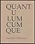 Quantulumcumque: Sub-Aesthetic Poems