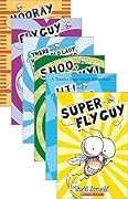 FLY GUY Set of 6 Books; Hi! Fly Guy, There Was an Old Lady Who Swallowed Fly Guy, Fly Guy Meets Fly Girl, Super Fly Guy, Hooray for Fly Guy, Shoo Fly Guy,