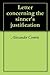 Letter concerning the sinner's justification by Alexander Comrie