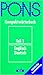 PONS Kompaktwörterbuch, Englisch-Deutsch