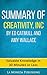 Summary of Creativity, Inc. By Ed Catmull & Amy Wallace: Valuable Knowledge in Less Than 30 Minutes