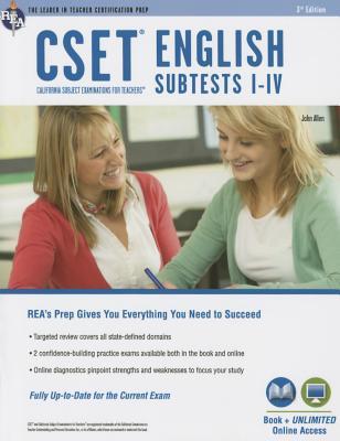CSET English Subtests I-IV Book + Online