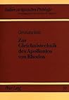 Zur Gleichnistechnik des Apollonios von Rhodos (Studien zur klassischen Philologie) (German Edition)