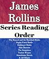 Book cover for James Rollins: Series Reading Order: Sigma Force Books, The Banned and the Banished Books, Godslayer Books, Jake Ransom Books, Tucker Wayne Books, Standalone Novels by James Rollins