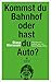 Kommst du Bahnhof oder hast du Auto? Warum wir neuerdings red... by Diana Marossek