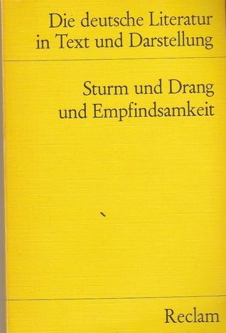 Sturm und Drang und Empfindsamkeit