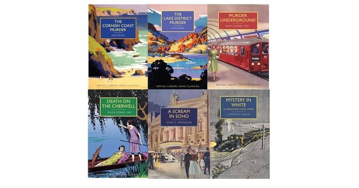 British Library Crime Classics Collection 6 Book Set by John Bude