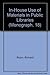 In-House Use of Materials in Public Libraries by Richard E. Rubin