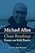 Michael Allen: Close Readings: Essays on Irish Poetry
