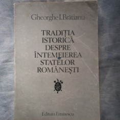 Tradiția istorică despre întemeierea statelor românești