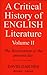 A Critical History Of English Literature Vol-2