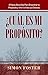 ¿Cuál Es Mi Propósito?: 8 P...