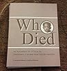Who Died on November 18, 1978 in the Jonestown, Guyana Mass Murder-Suicides