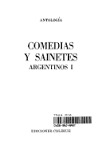Comedias y sainetes argentinos - Antologia I