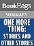 Summary & Study Guide One More Thing by B. J. Novak