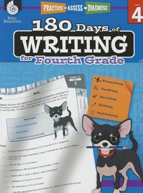 180 Days of Writing for Fourth Grade - An Easy-to-Use Fourth Grade Writing Workbook to Practice and Improve Writing Skills (180 Days of Practice)