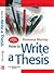 How to Write a Thesis