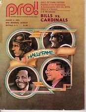 PRO! - NFL Football Program,Buffalo Bills @ St. Louis Cardinals