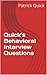 Quick’s Behavioral Interview Questions