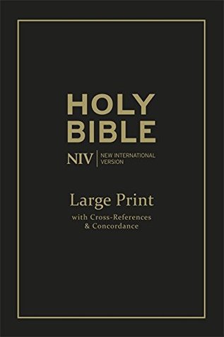 NIV Large Print Single-Column Deluxe Reference Bible: Leather