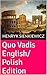 Quo Vadis English/Polish Edition by Henryk Sienkiewicz