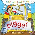 Sticker Playbook - Digger: A Fold-out Story Activity Book for Toddlers