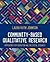 Community-Based Qualitative Research: Approaches for Education and the Social Sciences