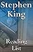 Stephen King: Reading List - Shining Books, Dark Tower Books, Talisman Books, Green Mile Books, Mr. Mercedes Trilogy Books, etc.