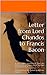 Letter from Lord Chandos to Francis Bacon